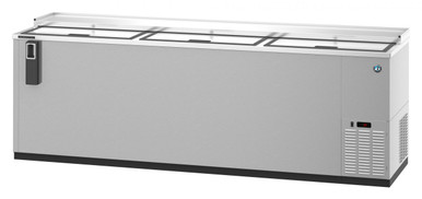 Hoshizaki - 95" Stainless Steel Back Bar Bottle Cooler w/ 3 Slide Top Doors - CC95-S Hoshizaki - 95" Stainless Steel Back Bar Bottle Cooler w/ 3 Slide Top Doors - CC95-S - Image 2