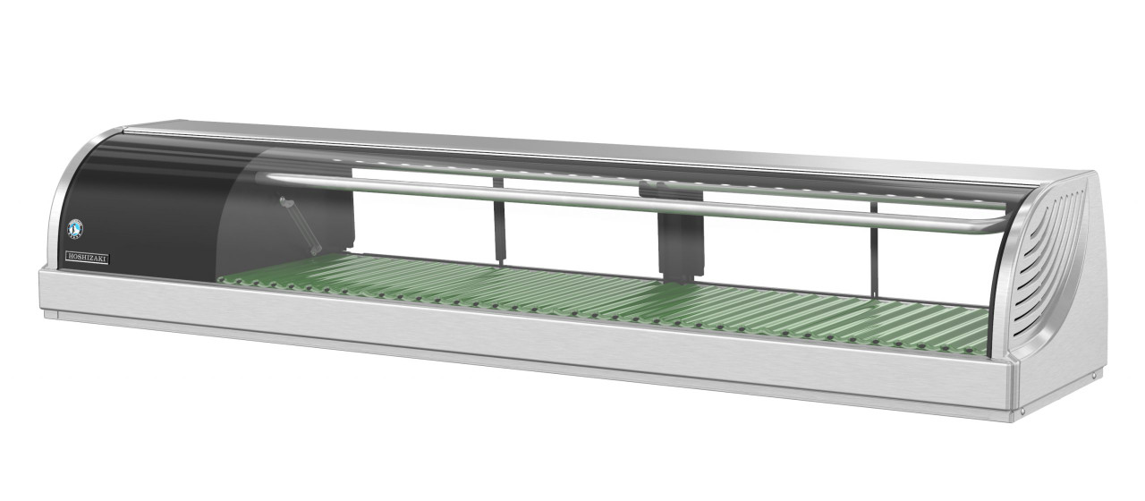 Hoshizaki - 59" Stainless Steel Countertop Refrigerated Sushi Showcase w/ Left Side Condenser - HNC-150BA-L-SLH