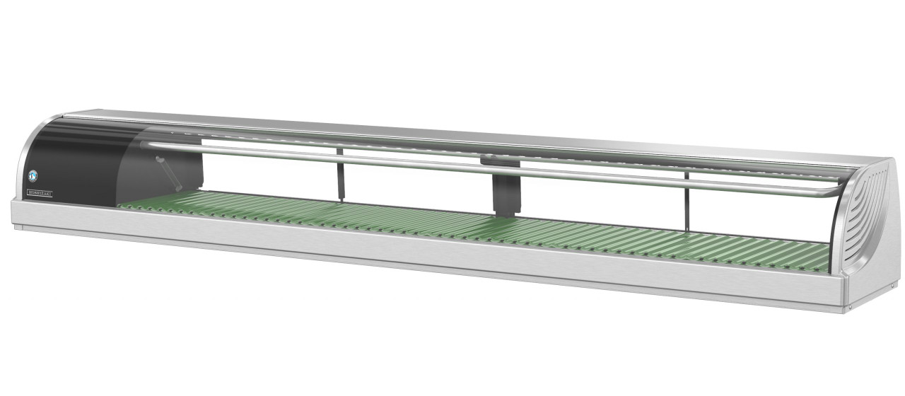 Hoshizaki - 83" Stainless Steel Countertop Refrigerated Sushi Showcase w/ Left Side Condenser - HNC-210BA-L-SLH