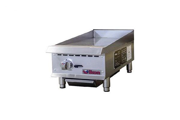 Ikon IMG-12 12" 1-Burner Natural Gas Countertop Griddle With Manual Control - 30,000 BTU