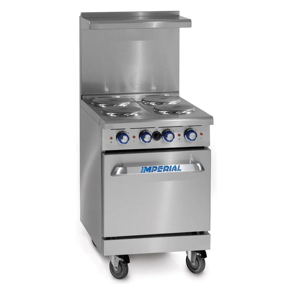 Imperial IR-4-E 24" Electric 4-Burner Commercial Range Oven - 208V