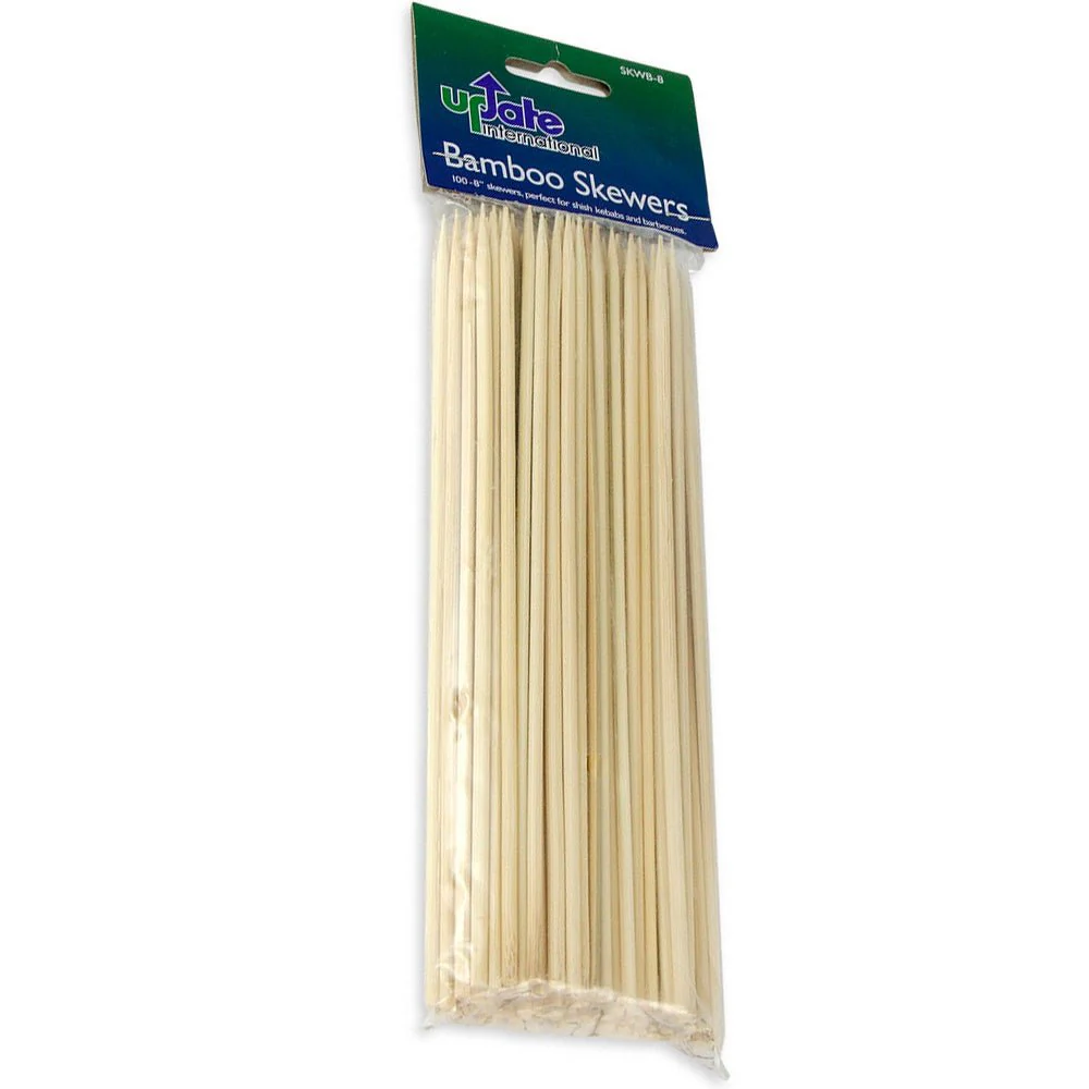 Update International SKWB-8 8" Bamboo Skewer - 100/Bag