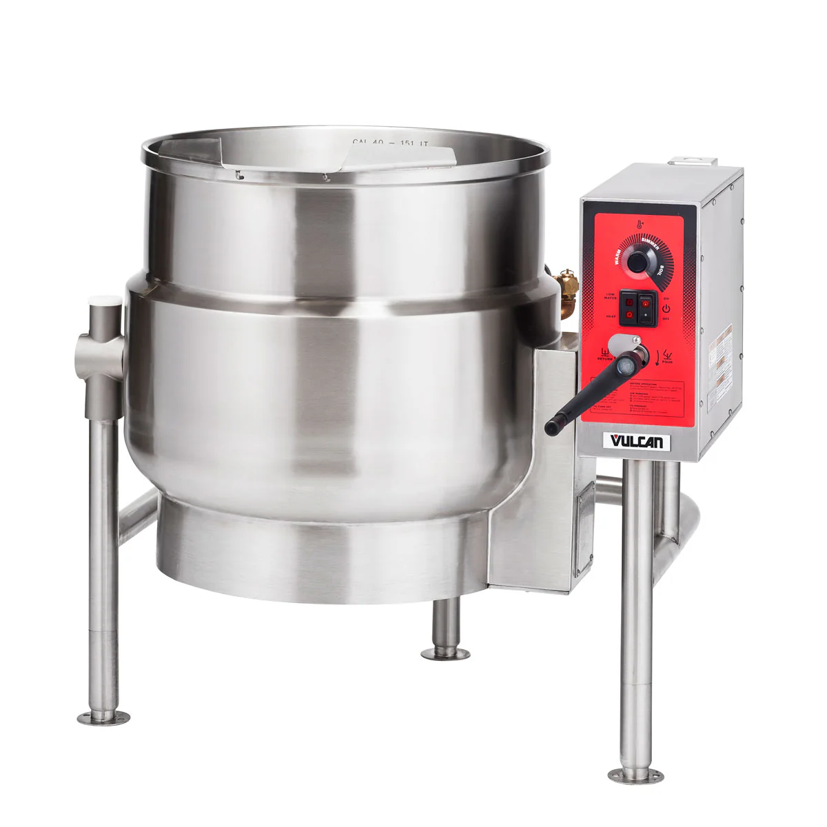 Vulcan K20ELT 20-Gallon Tilting Electric Steam Jacketed Kettle - 208V
