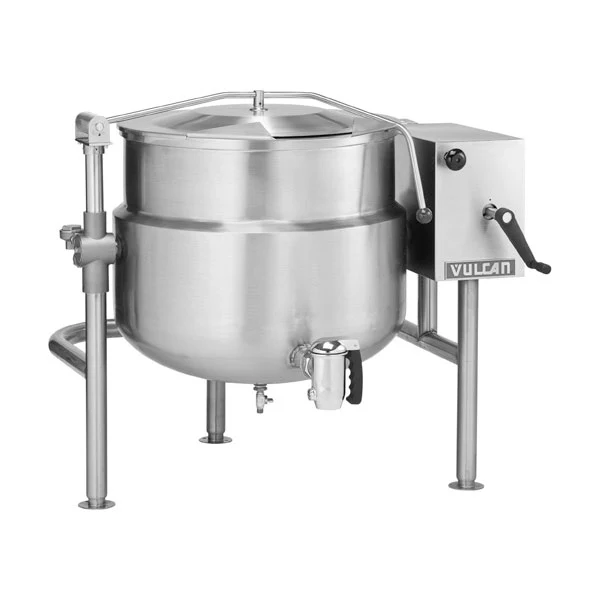 Vulcan K40DLT 40-Gallon Tilting Direct Steam 2/3 Jacketed Kettle