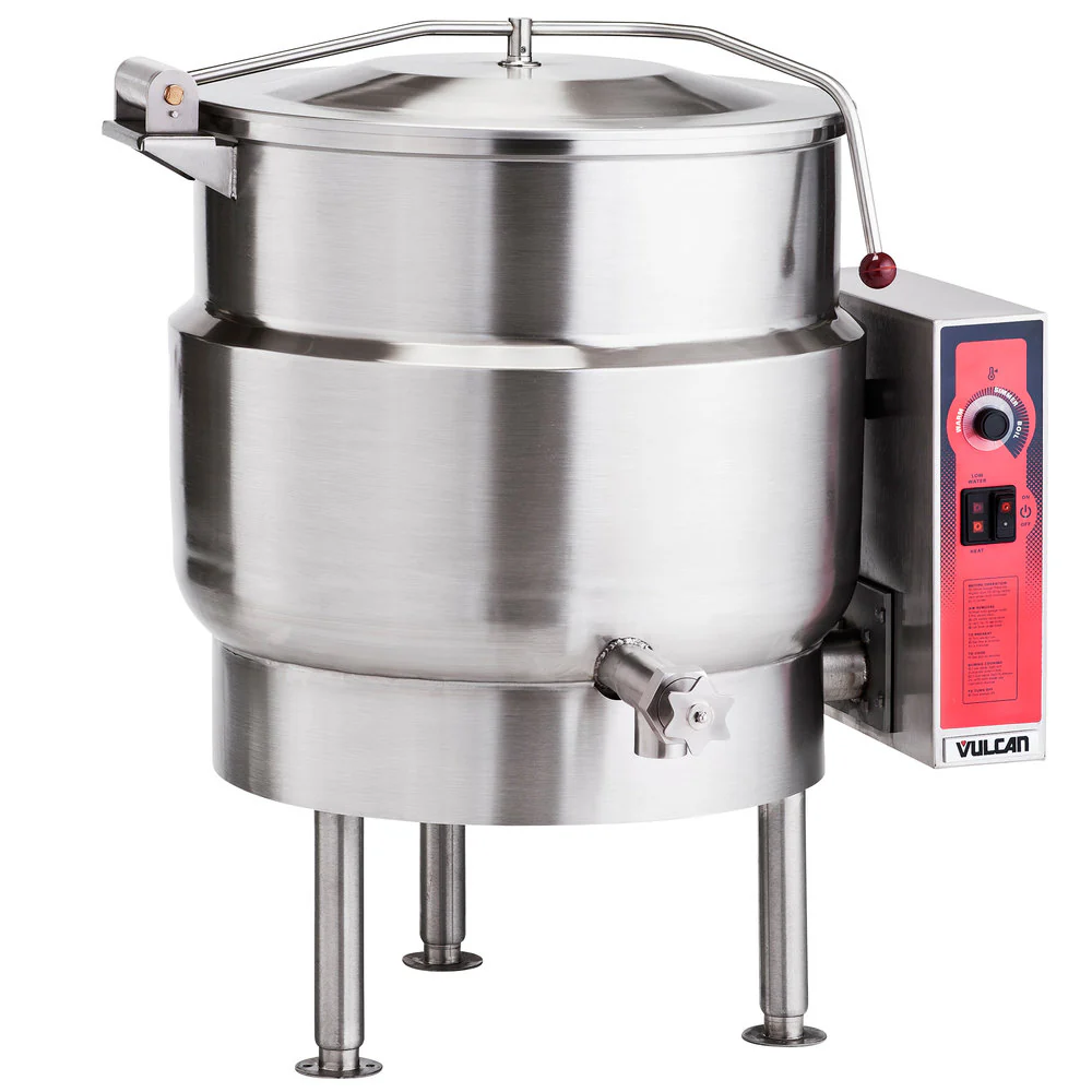 Vulcan K40EL 40-Gallon Stationary Electric Steam Jacketed Kettle - 208V