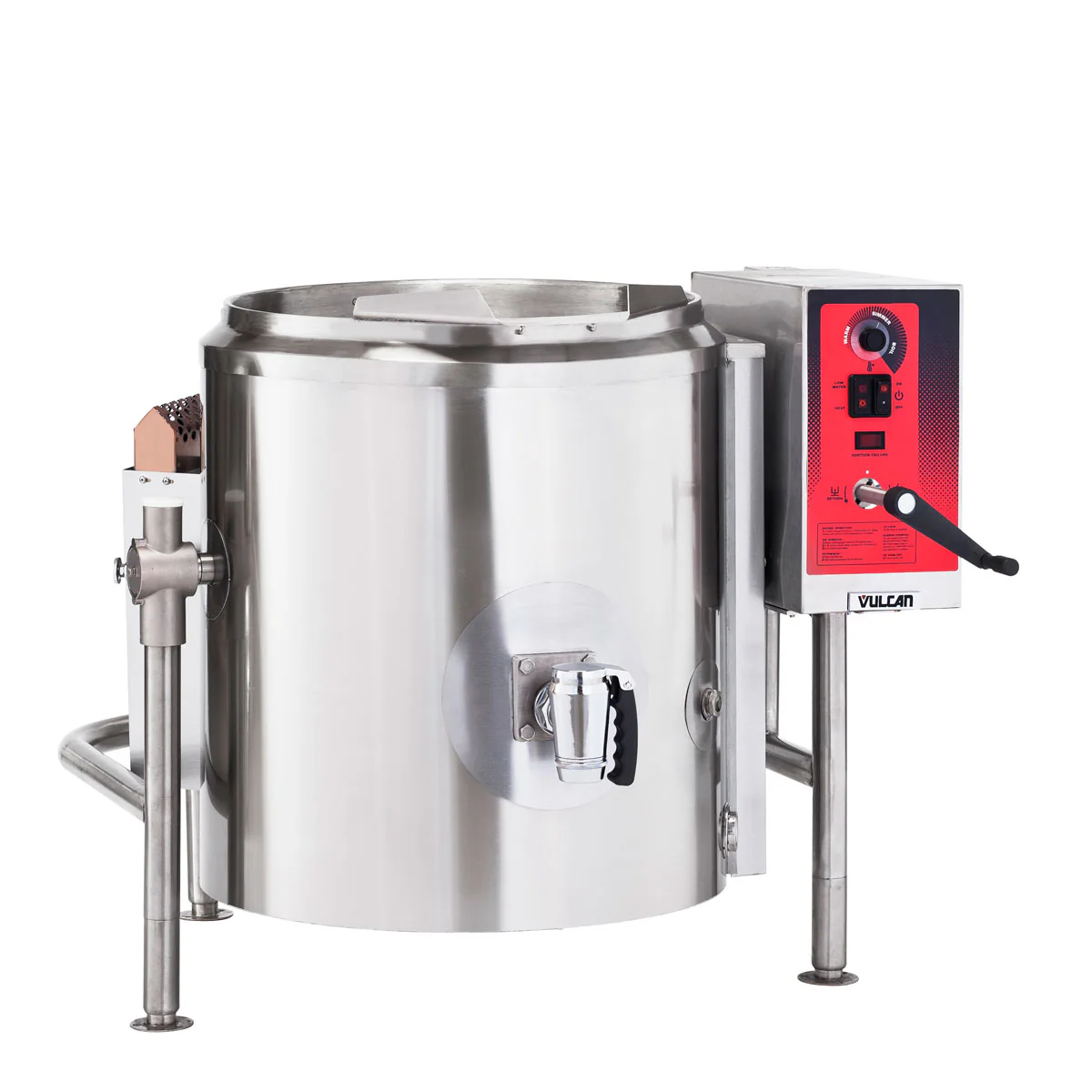 Vulcan K40GLT 40-Gallon Tilting Gas Steam Jacketed Kettle - 100,000 BTU
