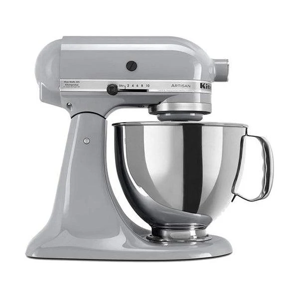 KitchenAid Metallic Chrome 5 Qt. Artisan Tilt Head Countertop Stand Mixer - KSM150PSMC