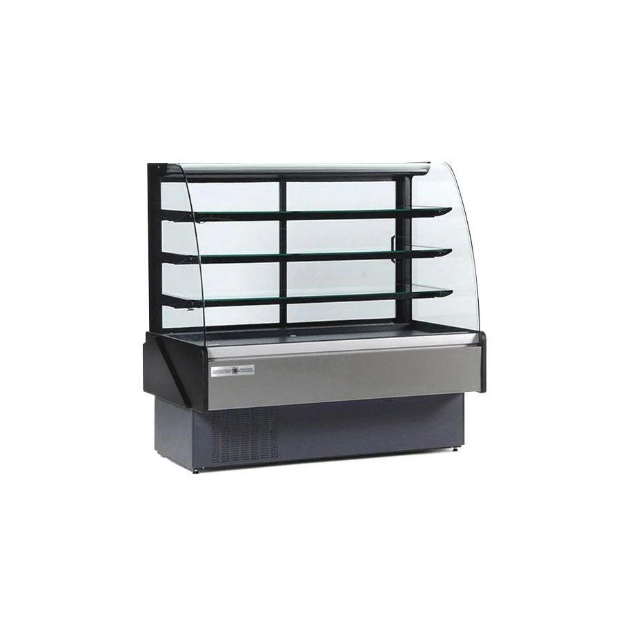 Hydra-Kool KBD-CG-80-S 77.5" Curved Glass Bakery Deli Case