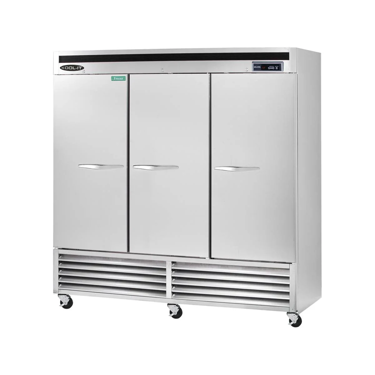 Kool-It KBSF-3 81" Bottom Mount Solid 3-Door Reach-In Freezer