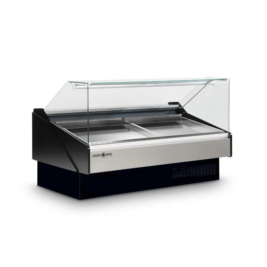 Hydra-Kool KFM-SF-120-S 124" Flat Glass Seafood Case