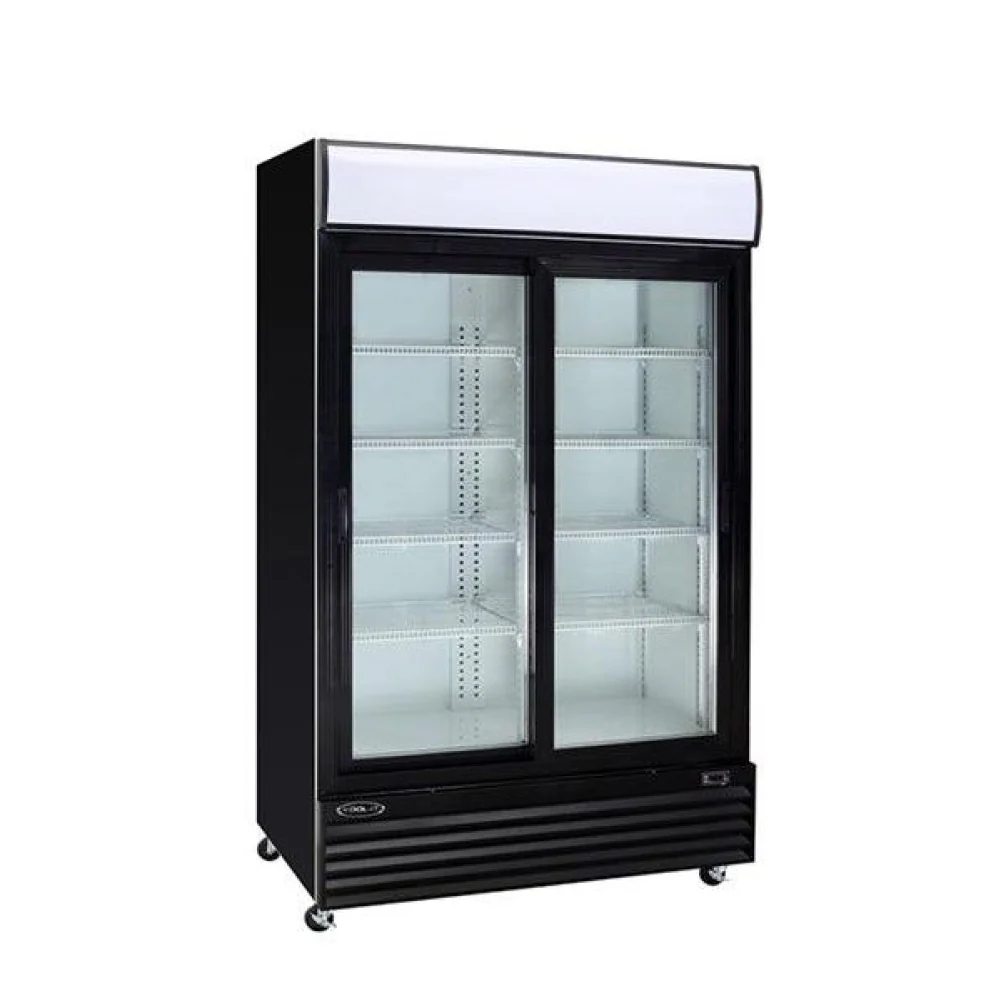 Kool-It KGM-42 52" Glass Swing 2-Door Cooler Merchandiser - 37 Cu. Ft.