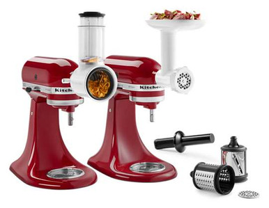 KitchenAid - Food Grinder, Slicer & Shredder Pack Mixer Attachments - KSM2VSGA KitchenAid - Food Grinder, Slicer & Shredder Pack Mixer Attachments - KSM2VSGA - Image 2