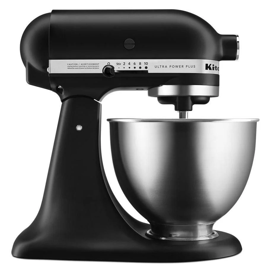 KitchenAid Black 4.5 Qt. Ultra Power Plus Series Tilt-Head Stand Mixer - KSM96BM