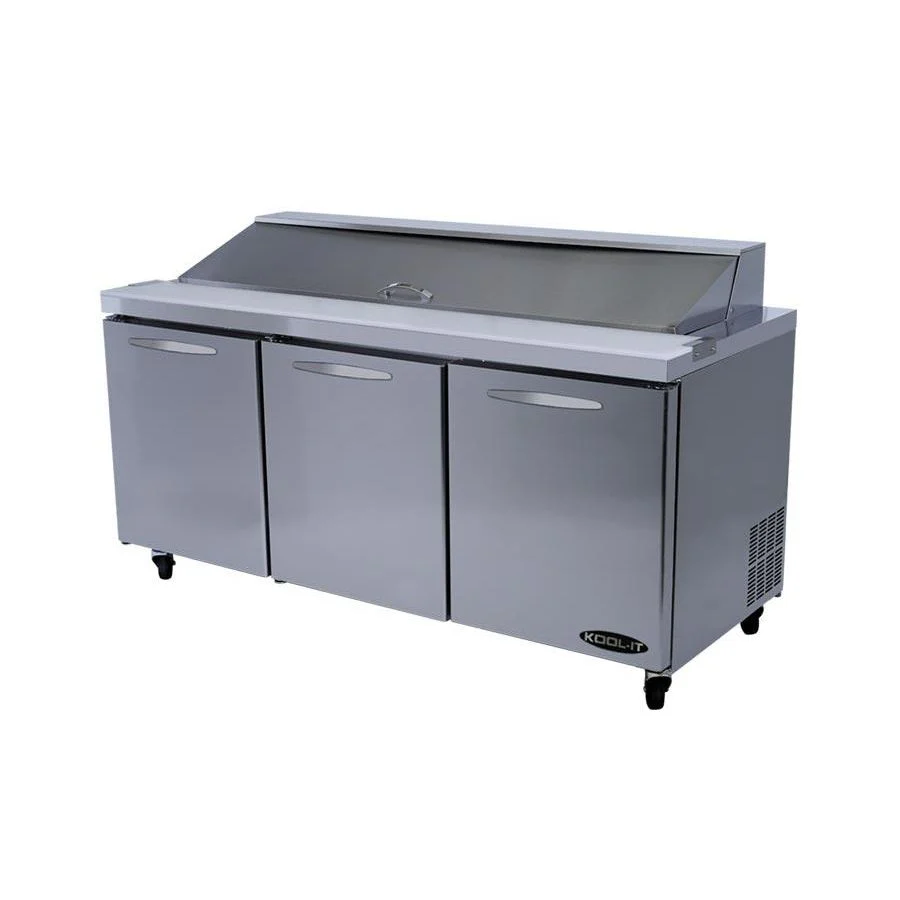 Kool-It KSTM-72-3 72" Mega Top 3-Door Sandwich Prep Table