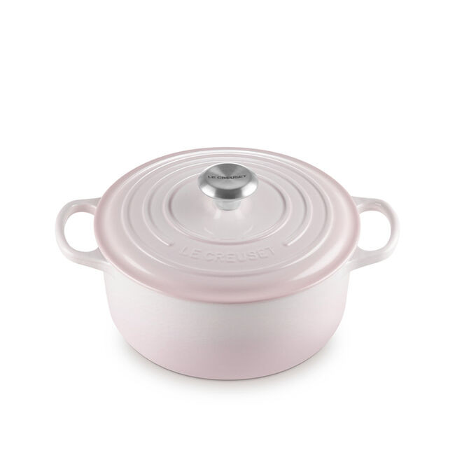 Le Creuset - 4.2 L (4.5 QT) Shell Pink French Round Dutch Oven