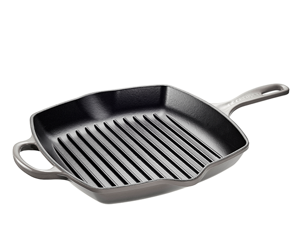 Le Creuset - 10.25" (26cm Oyster Square Skillet Grill