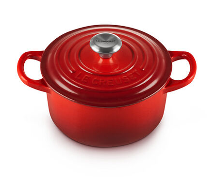 Le Creuset - .9 L (0.95 QT) Cherry French Round Dutch Oven