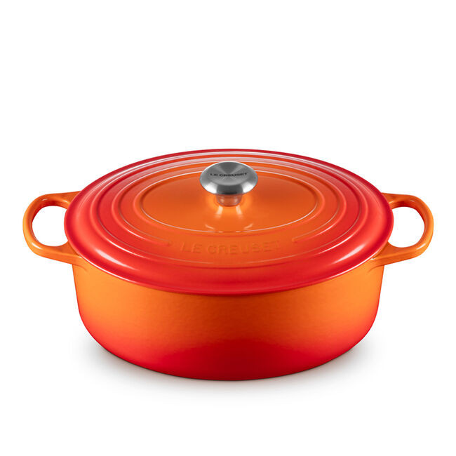 Le Creuset - 6.3 L (6.75 QT) Flame French Oval Dutch Oven