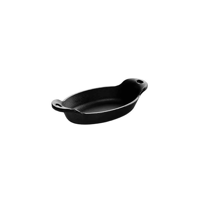 Lodge - Heat Treated 9 OZ Oval Cast Iron Mini Server - Commercial Dishwasher Safe