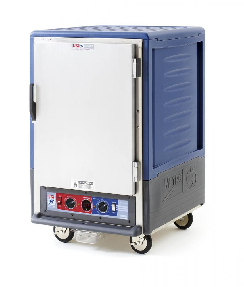 Metro - C5 3 Series Blue Heated Holding and Proofing Cabinet with Solid Door - C535-CFS-4-BU
