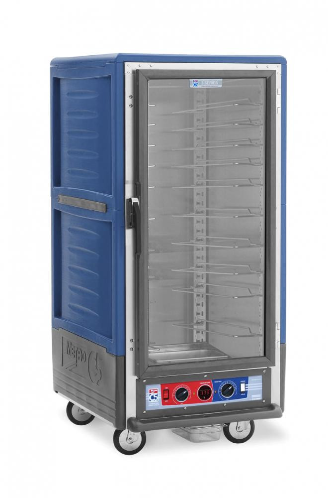 Metro - C5 3 Series Blue Heated Holding and Proofing Cabinet with Clear Door - C537-CFC-U-BU
