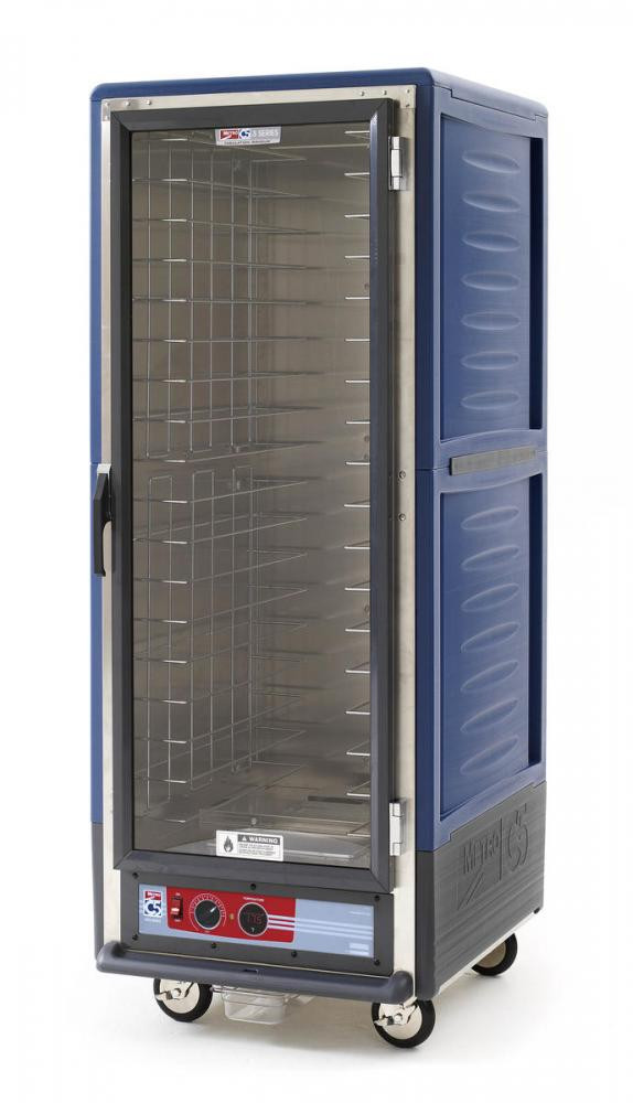 Metro - C5 3 Series Blue Heated Holding Cabinet with Clear Door - C539-HFC-4-BU