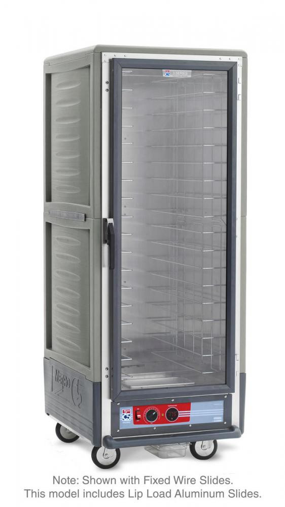 Metro - C5 3 Series Gray Heated Holding Cabinet with Clear Door - C539-HFC-L-GY