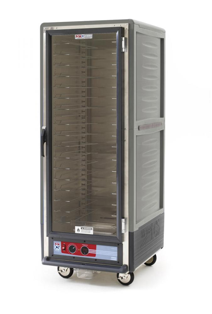 Metro - C5 3 Series Gray Heated Holding Cabinet with Clear Door - C539-HFC-U-GY
