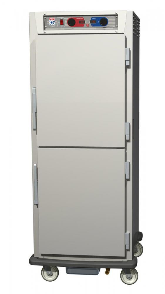 Metro - C5 9 Series Pass-Through Heated Holding and Proofing Cabinet - Clear / Solid Dutch Doors - C599-SDS-LPDC