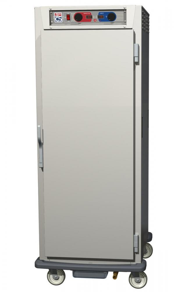 Metro - C5 9 Series Pass-Through Heated Holding and Proofing Cabinet - Clear / Solid Doors - C599-SFS-LPFC