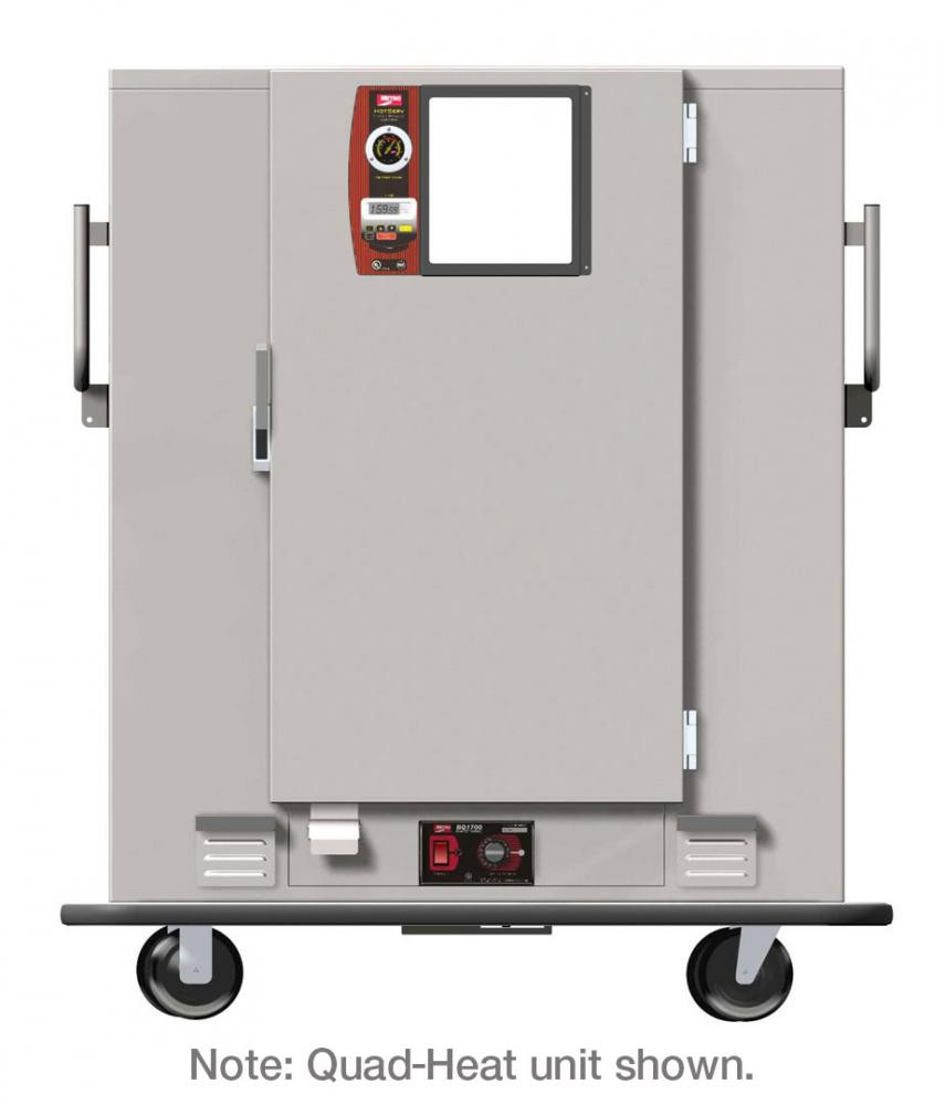 Metro - MBQ Insulated Heated Banquet Cabinet Two Door With Quad-Heat System Holds up to 120 Plates 120V - MBQ-120D-QH