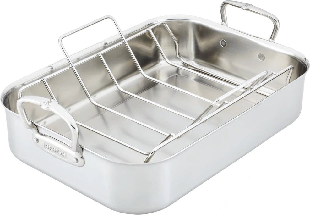 Hestan - 16.5" x 11.8" Try-Ply Stainless Steel Roaster
