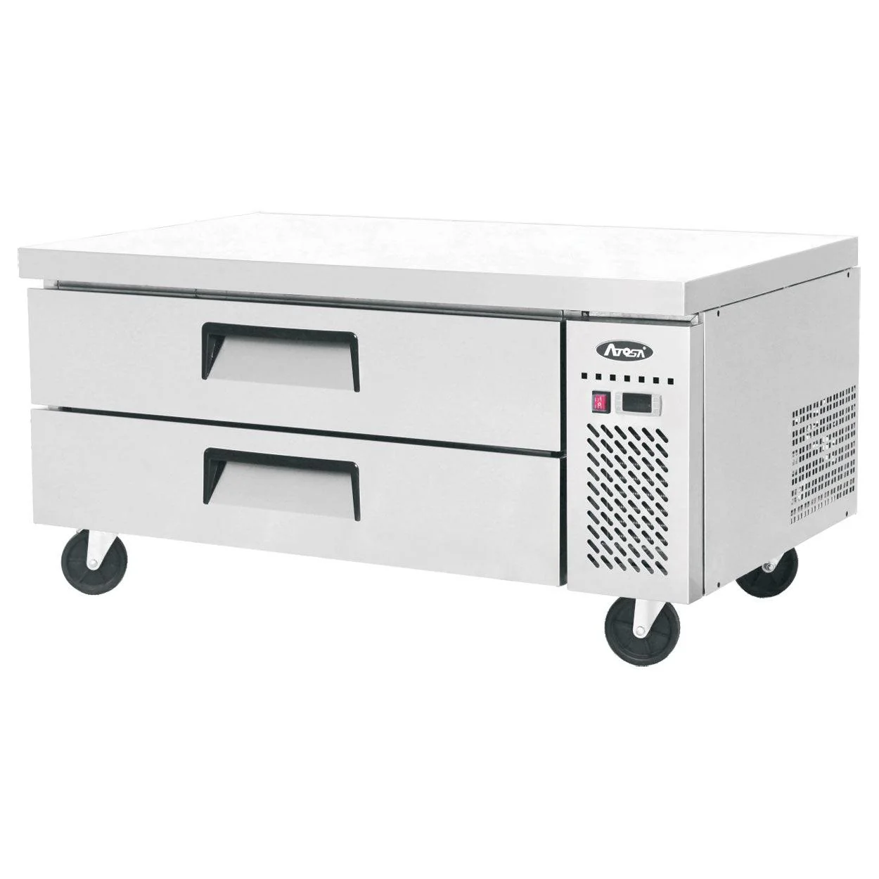 Atosa MGF8451GR 52" 2-Drawer Refrigerated Chef Base - 8.4 Cu. Ft.