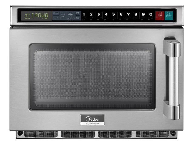 Midea - 0.6 Cu Ft robust-build Commercial Microwave Oven w/ Touch Control - 1817G1A