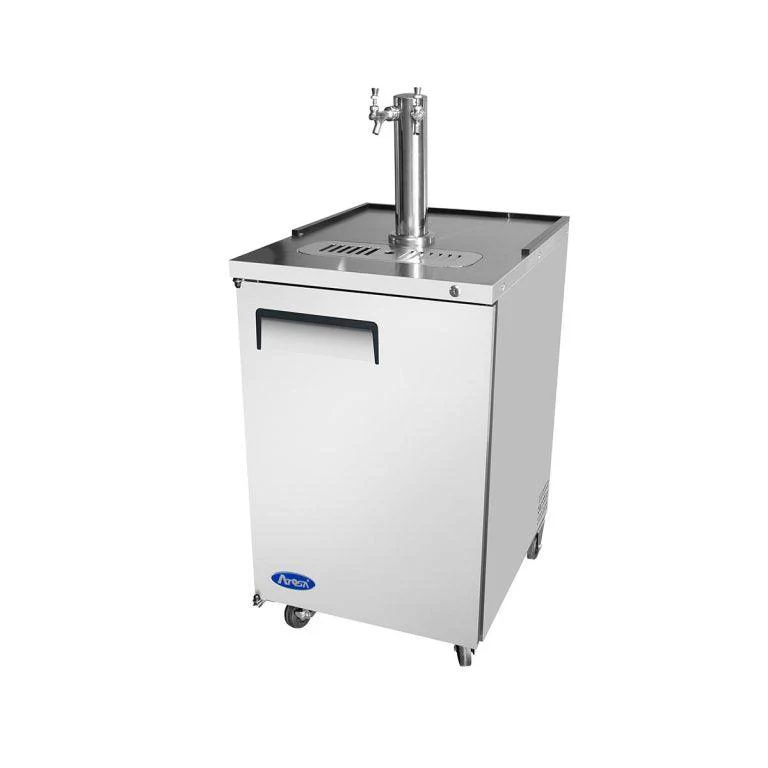 Atosa MKC23 23" 1-Keg Stainless Steel Direct Draw Keg Cooler With 1 Double Taps Atosa MKC23 23" 1-Keg Stainless Steel Direct Draw Keg Cooler With 1 Double Taps