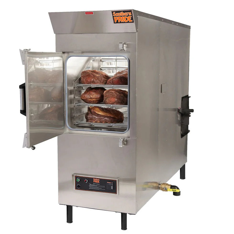 Southern Pride MLR-850 Natural Gas‐Fired Wood Burning Rotisserie Smoker - 120V