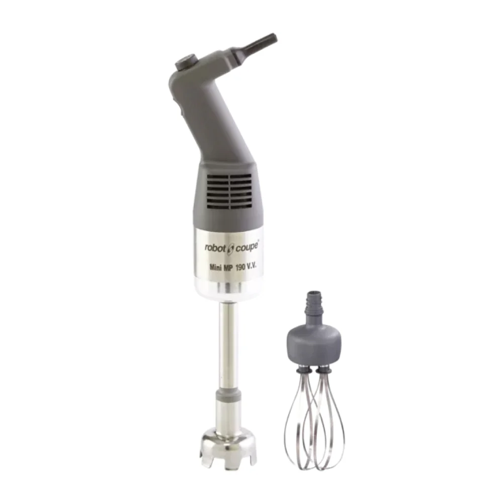 Robot Coupe Mini MP 190 VV Combi 8" Variable Speed Immersion Blender with 7" Whisk - 120V/270W