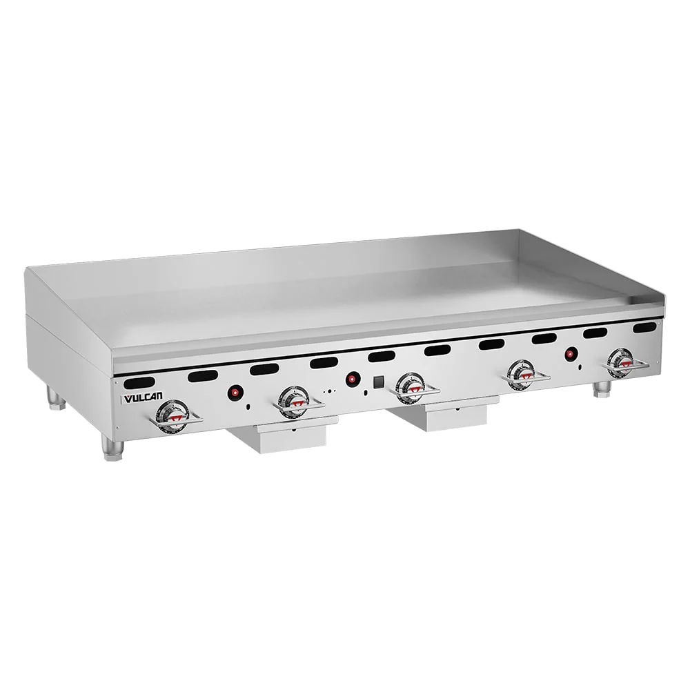 Vulcan MSA60 60" Liquid Propane Griddle with Snap Action Thermostatic Control - 27,000 BTU