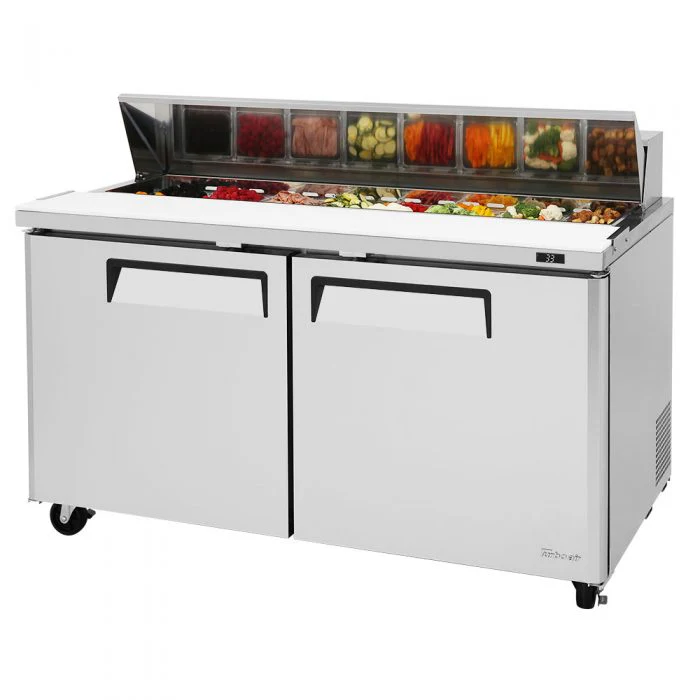 Turbo Air MST-60-N 60" M3 Series 2-Door Refrigerated Salad/Sandwich Prep Table