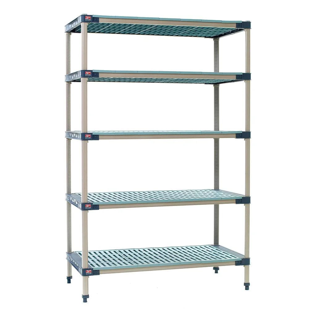 MetroMax 18" x 36" x 74" Polymer Louvered Shelf Kit - 5X337G4