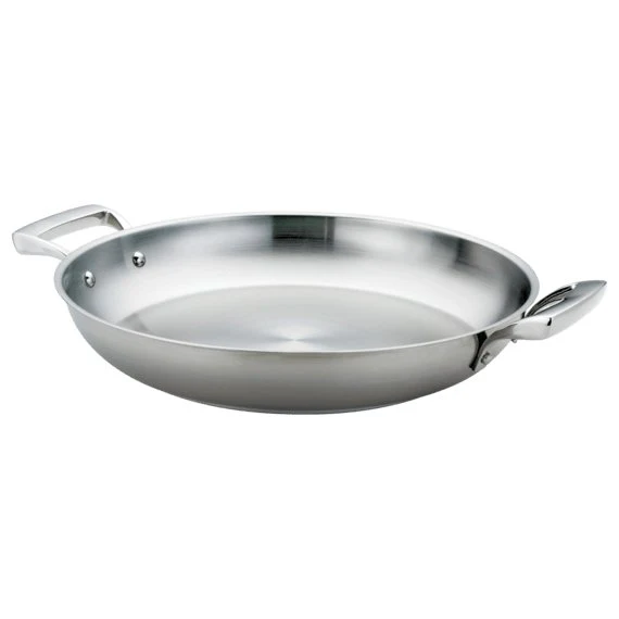 Browne 5724174 8.6 Qt. Stainless Steel Paella Pan