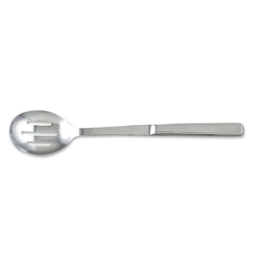 Browne 573155 11.75" Stainless Steel Slotted Serving Spoon