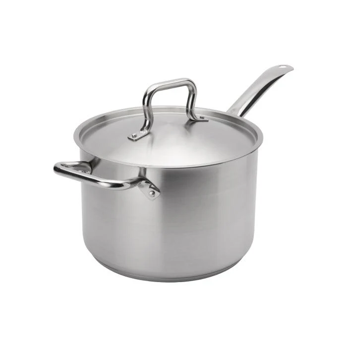 Browne 10 Qt. Elements Stainless Steel Sauce Pan - 5734040