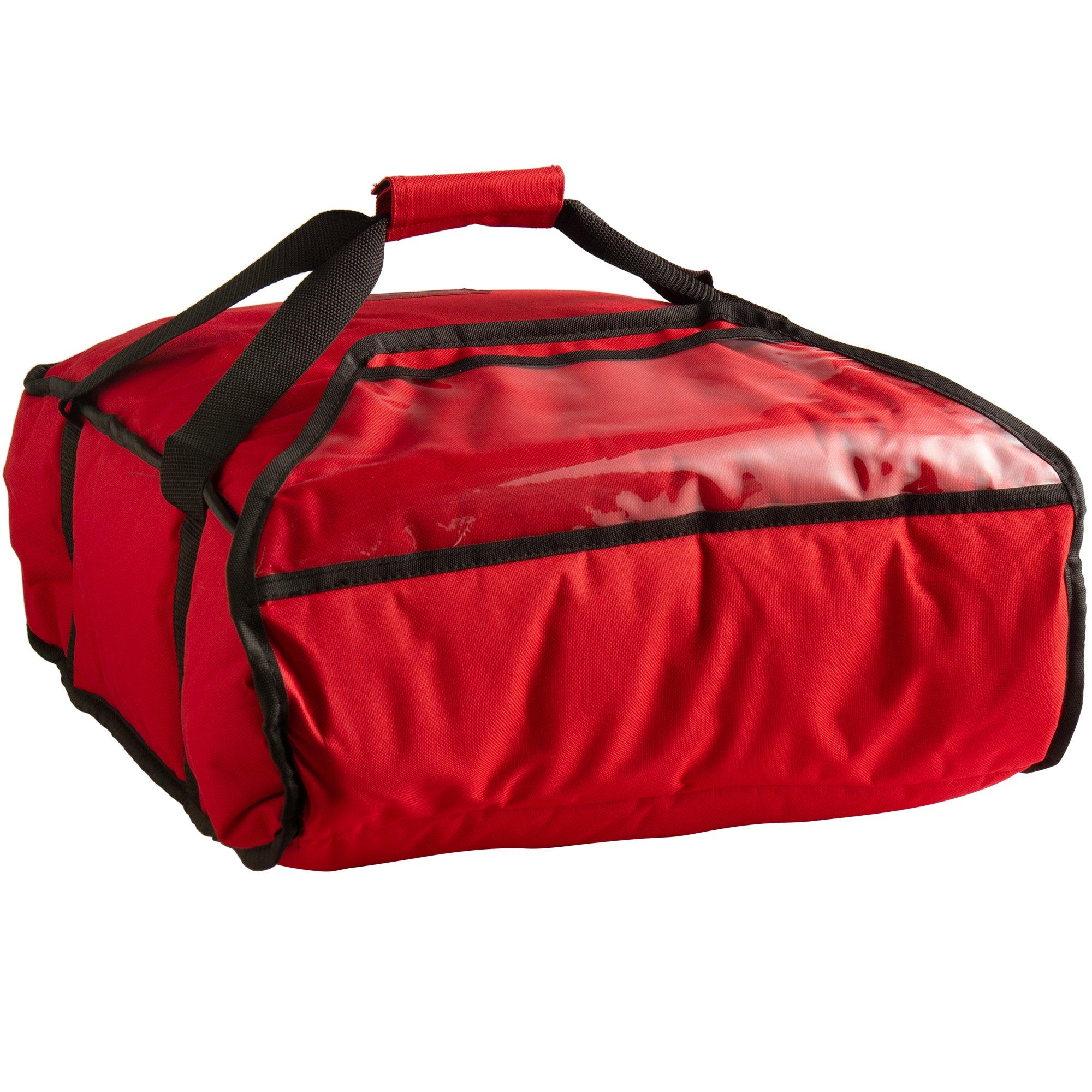 Cambro GBP216521 17.5" x 17.5" x7.5" Insulated End Loading Pizza Delivery GoBag - Red