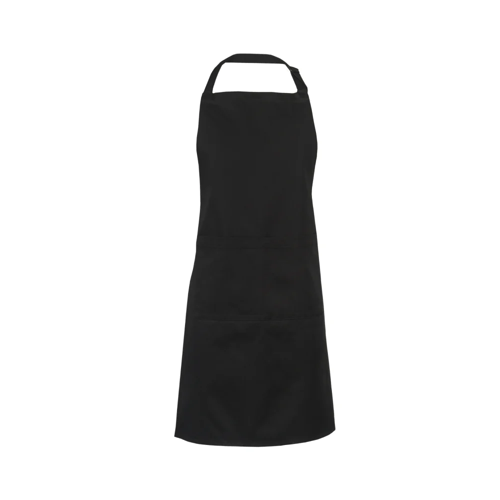 Spirito BG21001 34" x 29" Black Bib Apron