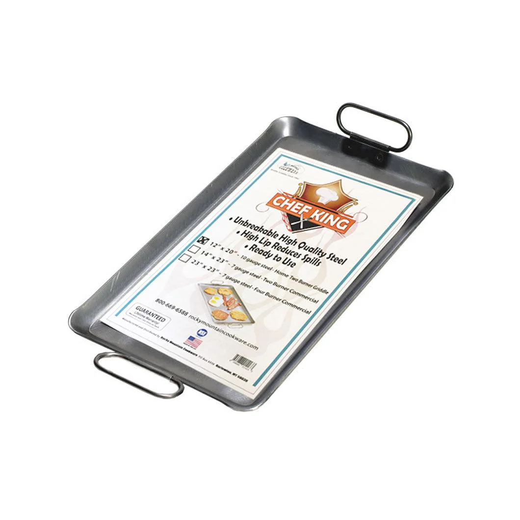 Rocky Mountain RM1220 12" x 20" 2-Burner Griddle/ Grill Pan