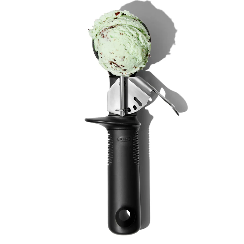OXO Good Grips 11295100G Black Thumb Press Ice Cream Scoop