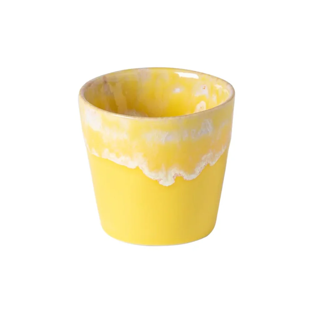 Costa Nova 2.4 Oz. Grespresso Yellow Stoneware Espresso Cup - LSC061-YLW