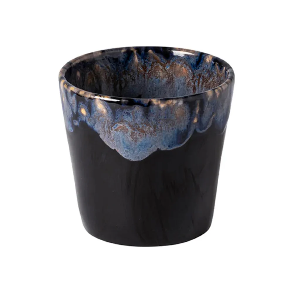 Costa Nova 6.5 Oz. Grespresso Black Stoneware Lungo Cup - LSC081-BLK