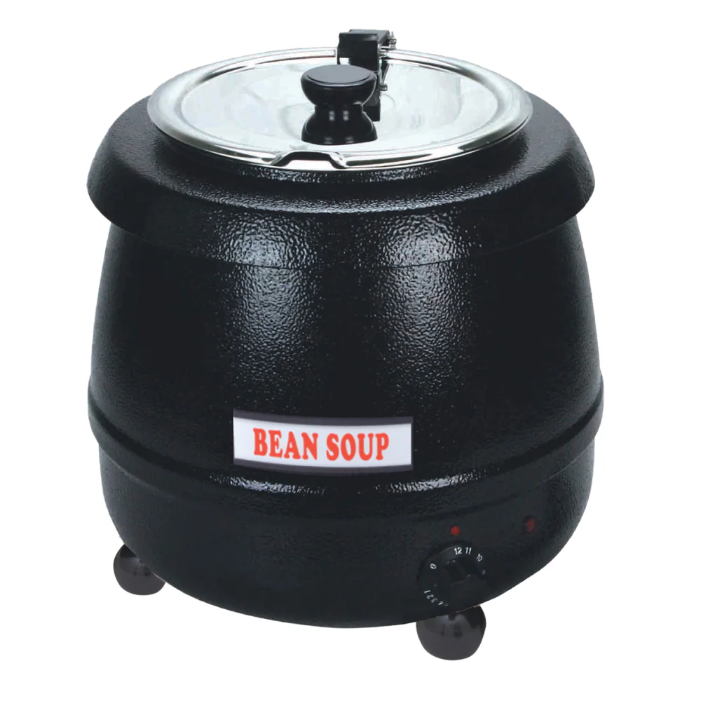EFI SA-SKPTBK10 10 L Black Soup Kettle Pot with Stainless Steel Lid
